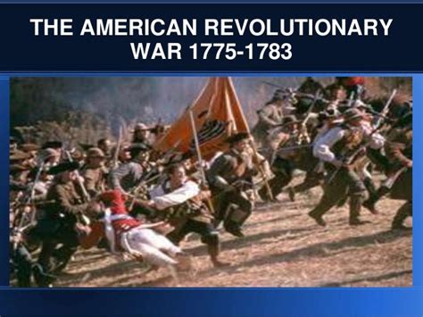 American Revolutionary War 1775 83ppt