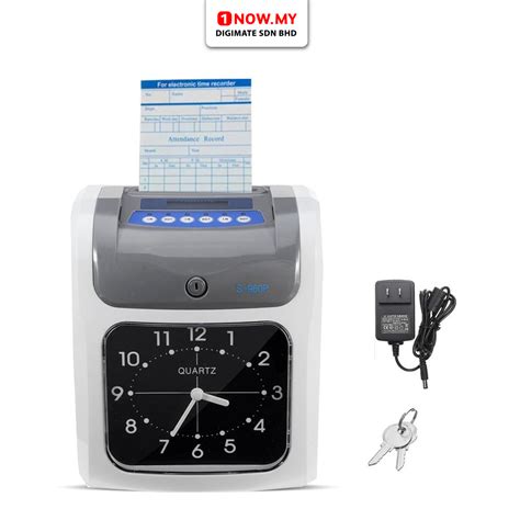 Time Recorder Punch Card Machine S 960p Productivity Efficient Easy