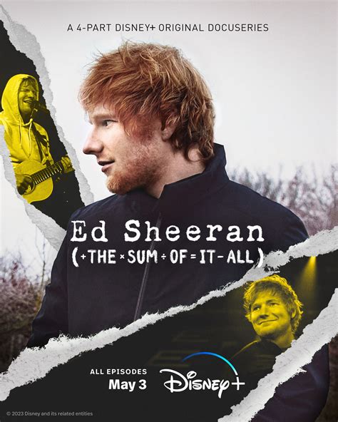 Ed Sheeran The Sum Of It All Mega Sized Tv Poster Image Imp Awards