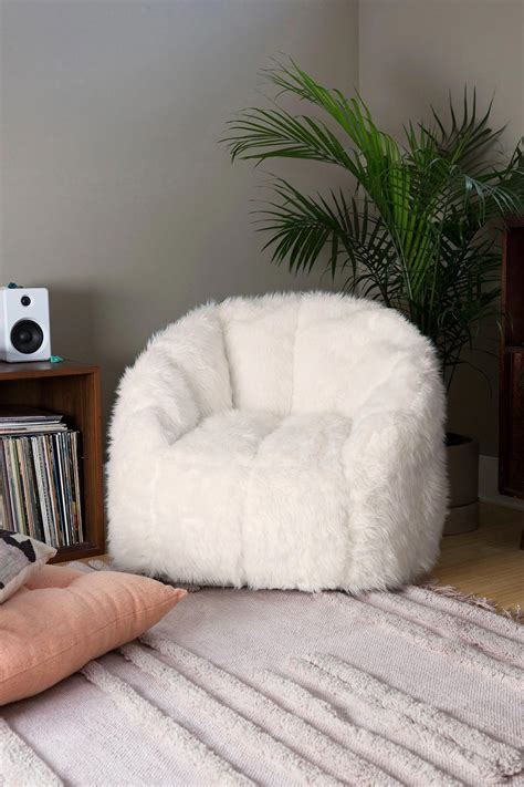 Maggie Faux Fur Shag Chair In 2020 Dorm Room Chairs Aesthetic Room