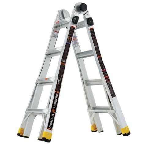Gorilla Ladders 18 Foot Reach Mpx Aluminum Multi Position Ladder
