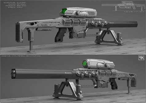 Quadro Concept Of Sci Fi Sniper Rifle By Peterku On Deviantart