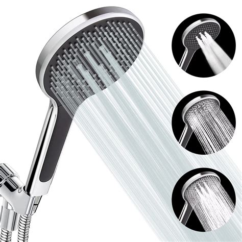 High Pressure Shower Heads With Handheld Beauty Angelbella 3 Settings Spray Detachable Shower