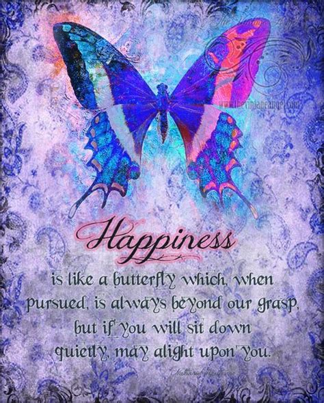 Happiness Print Butterfly Quotes Butterfly Art Print Butterfly Art