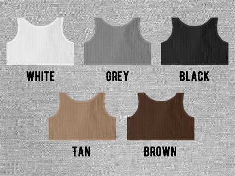 Roblox Neutral Ribbed Tank Top Collection Clothing Templates Etsy Uk