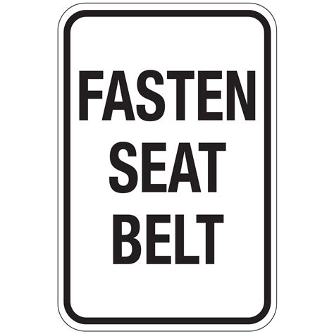 fasten seat belt sign 12x18 carlton industries