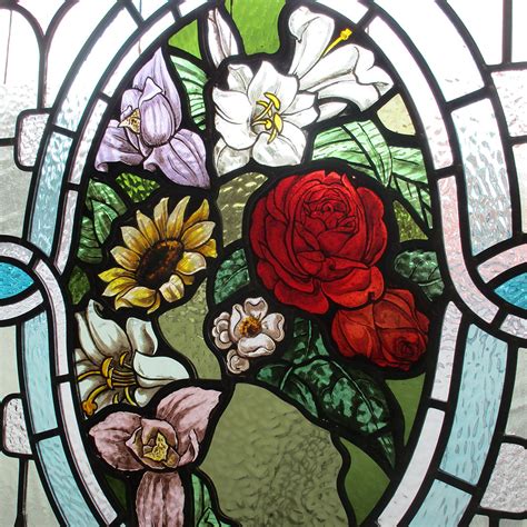 Highly Intricate Victorian Stained Glass Panel Sg0108 2 Period Home