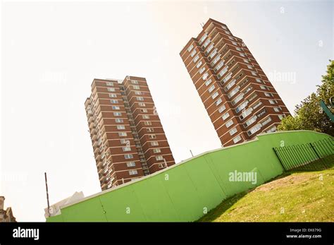 Two Council Tower Blocks In London England Stock Photo Alamy
