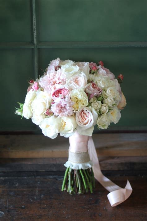 Classic Pastel Bouquet In Ivory And Soft Pink Hues By Bella Signature