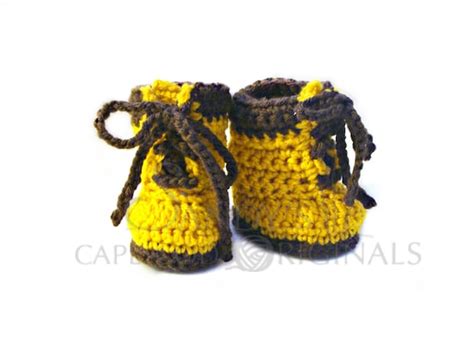 Baby Work Boots Crochet Pattern Pdf 695 By Sandyscapecodorig