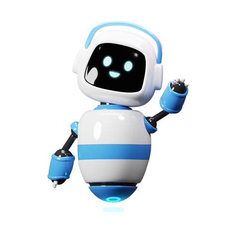 Cute 3d Robot Say Hello 10265390 Png