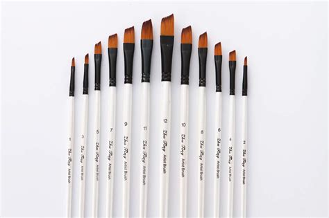 Buy Febbya Paint Brushes12 Pack Paintbrushes Art Painting Artist Paint