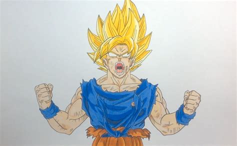 Dragon Ball Z Drawing Goku At Getdrawings Free Download
