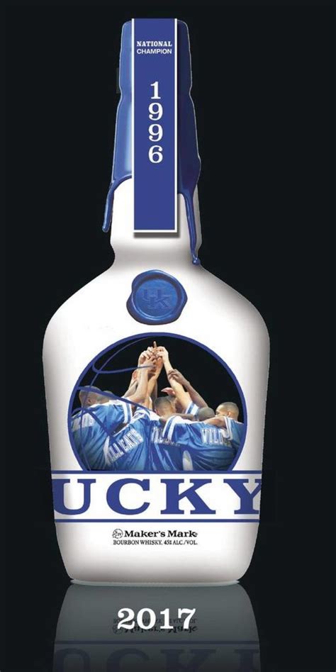 Makers Mark Bourbon University Of Kentucky Basketball 1996 Commemorative Bottle For The