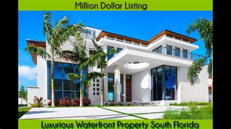 Million Dollar Listing Luxurious Waterfront Property South Florida