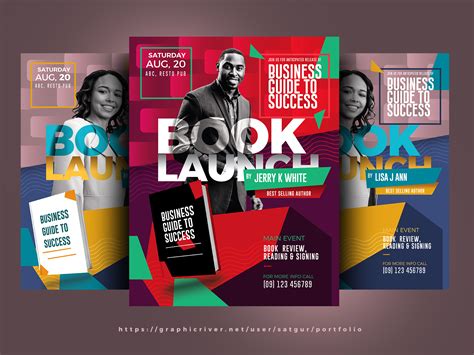 Book Launch Flyer Template By Satgur Flyers On Dribbble