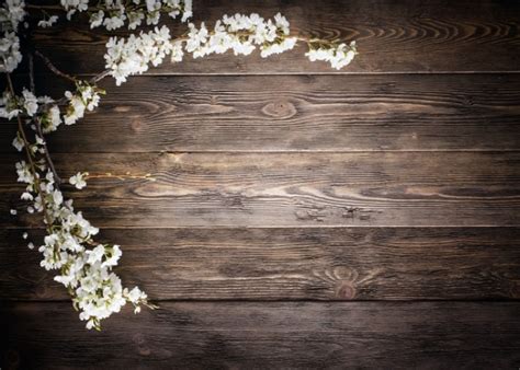 A woman in a blue dress holds fresh flowers. Photography Background Rustic Dark Faux Wood Plank ...