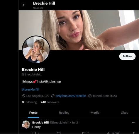 Breckie Hill Bio Age Net Worth Onlyfans Leaked Video