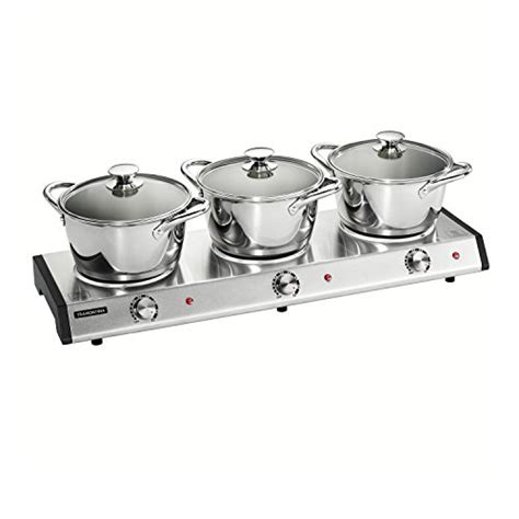 For events in the middle of winter, guests love a warm soup to combat the cold outside. Elite Platinum EWM-9933 Deluxe Triple Buffet Server Food ...