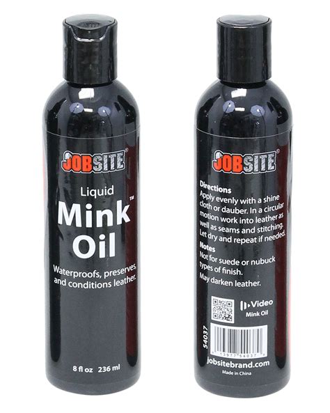 Mink Oil Liquid 8 Oz Amo54037 Jamin Leather