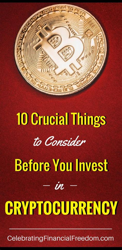 Reasons to invest into cryptocurrencies. Thinking about investing in cryptocurrency? 10 things you ...