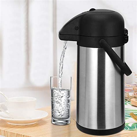 Airpot Coffee Carafe Thermal Dispenser With Pump Stainless Steel