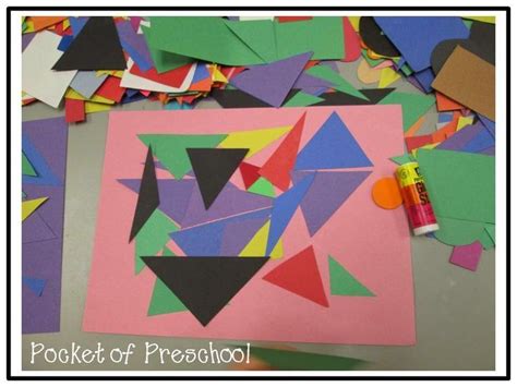 A Triangle Collage Is A Fun Way For Preschool Pre K And Kindergarten