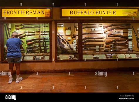Dodge City Kansas A Display Of Rifles At The Boot Hill Museum The Museum Preserves The