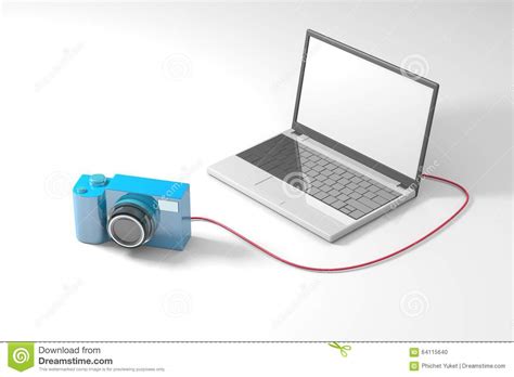 Connect Camera To Computer Stock Illustration Image