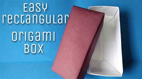 Easy Rectangular Origami Box 📦 Paper Craft Youtube