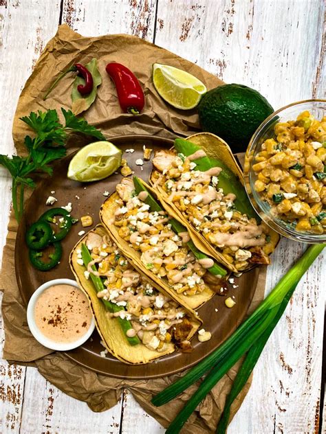 Street Corn Chicken Tacos 30 Minute Dinner Fed By Sab