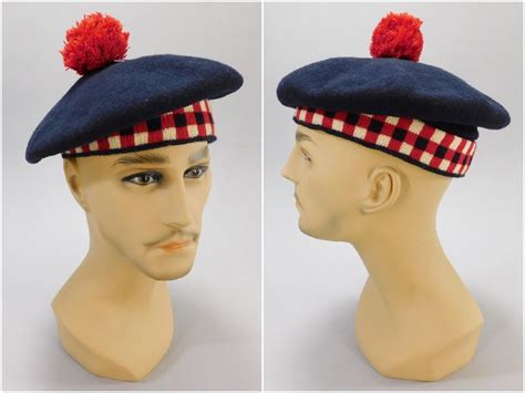 Scottish Tam O Shanter Hat British Army Balmoral Bonnet By Parkhurst