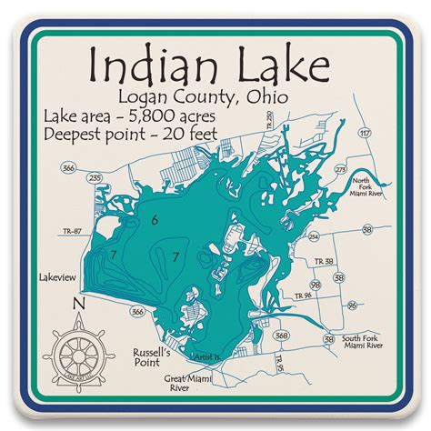 Indian Lake State Park Ohio Campground Map