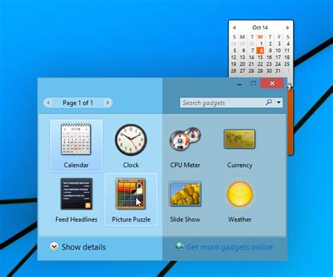 Desktop Gadgets And Sidebar For Windows 10 Winaero