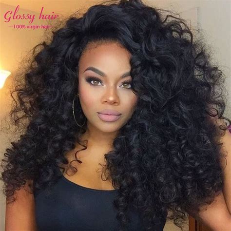 50 best long hair and black weave hairstyles. Virgin Brazilian Afro Kinky Curly Hair Weave Bundles 7A ...