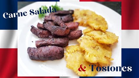 How To Make Dominican Carne Salada Salted Pork And Tostones 🇩🇴 Xtina En La Cocina Youtube
