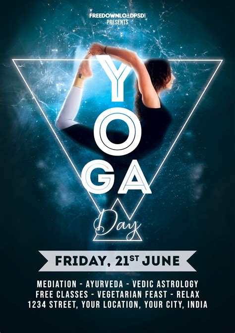 Yoga Day Flyer Social Media