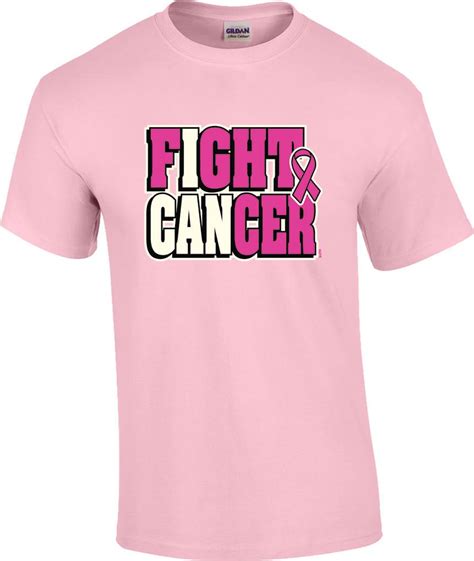 Fight Cancer I Can Breast Cancer Awareness T Shirt Ebay
