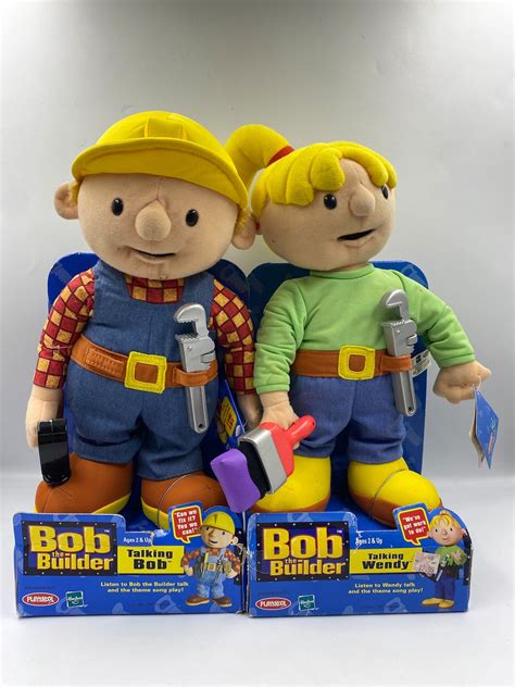 Bob The Builder Talking Bob Plush Doll 12 Hasbro Playskool Etsy New