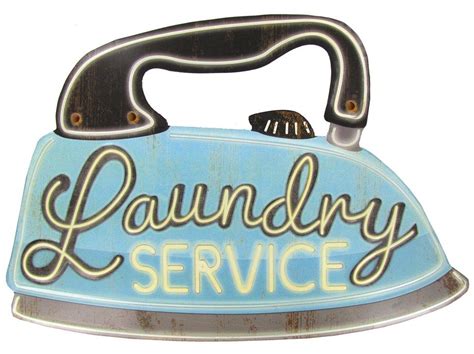 Laundry Service Iron Tin Sign Hobby Lobby Vintage Laundry Laundry