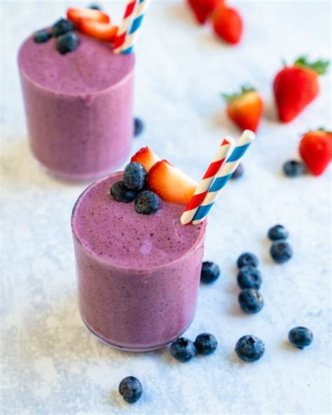 Perfect Strawberry Blueberry Smoothie A Couple Cooks