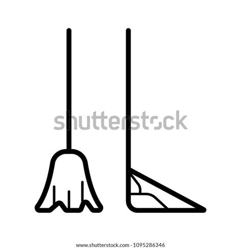 Broom Dustpan Icon Stock Vector Royalty Free 1095286346 Shutterstock