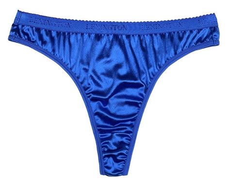Signature Satin Panty And Thong Royal Blue Xl Ebay