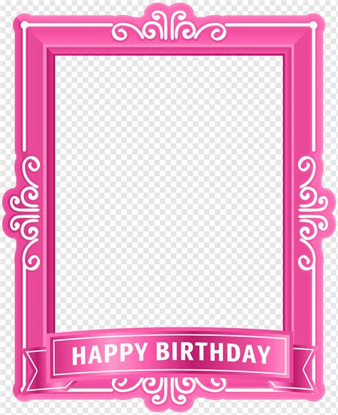 Marco rosado feliz cumpleaños feliz cumpleaños pastel de cumpleaños para usted marco inferior
