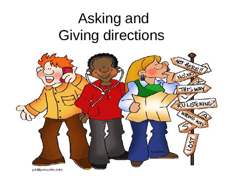 Giving Directions Cartoon