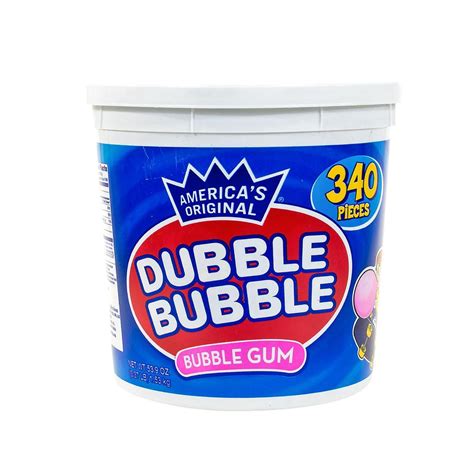 Dubble Bubble Americas Original Bubble Gum Tub 340 Pcs