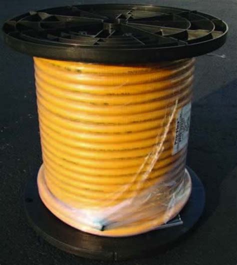 Hello, you'll need a half inch or 3/8 size gas line. 75 Foot Pro-Flex Gas Line Spool - 1/2 Inch