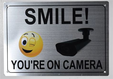Hpd Signs Smile You Are On Camera Sign The Aluminum Hpd Signs Hpd