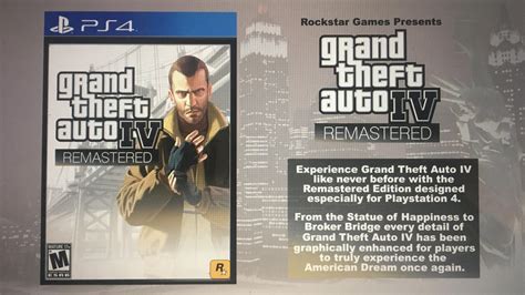 Grand Theft Auto Iv Remastered Gta