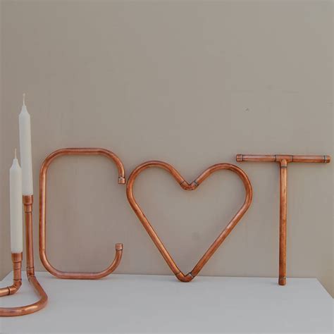 Visit for an exciting mix of excellent salvage and industrial items, period. Copper Decorative Letters And Symbols Wall Art By Copper ...